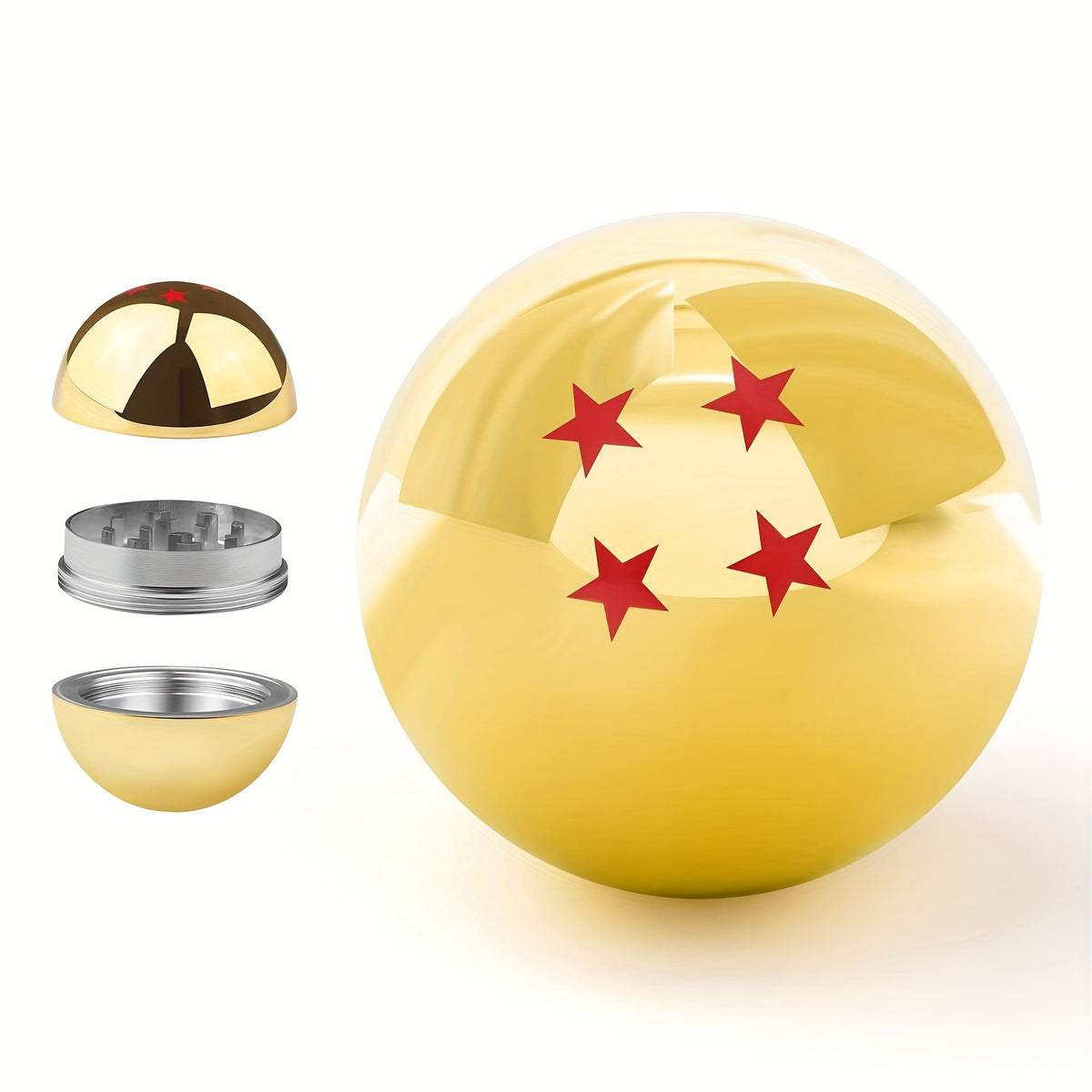 1pc New Ball Smoking Grinder 2.2 Inch 3 Layers Smoking Grinder