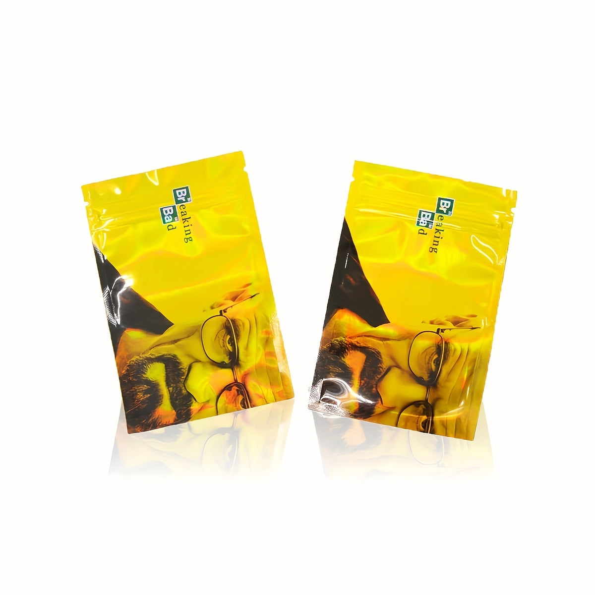 10pcs/lot 3.5g 3.35*5.12inch BREAK Man Mylar Bag Cookies Bag Candy Ziplock Bags Shaped Mylar Bag Smell Proof Bags Waterproof Bag Candy Bottles Special-shaped Candy Packaging Self-sealing Molding Bag, Perfect For Storage Resealable Bag, Ziplock Bag