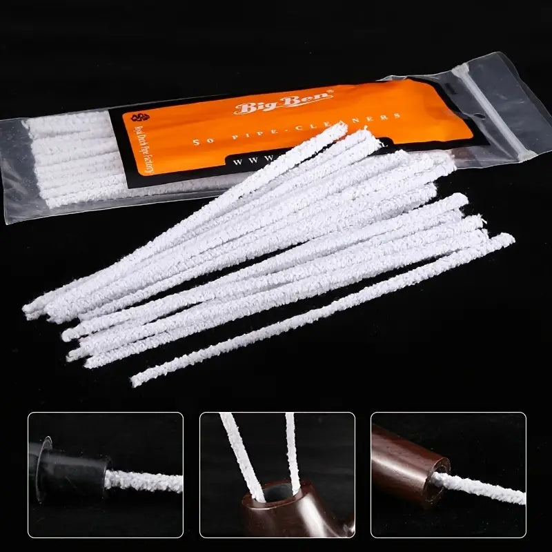 50pcs, Cigarette Cleaning Pipes, Convenient Cleaning Rod Tool, New CSmoking Pipe Cleaning Tool Smoke Pipe Cleaner For Cleaning In Tight Space Craft Art Chenile Stick