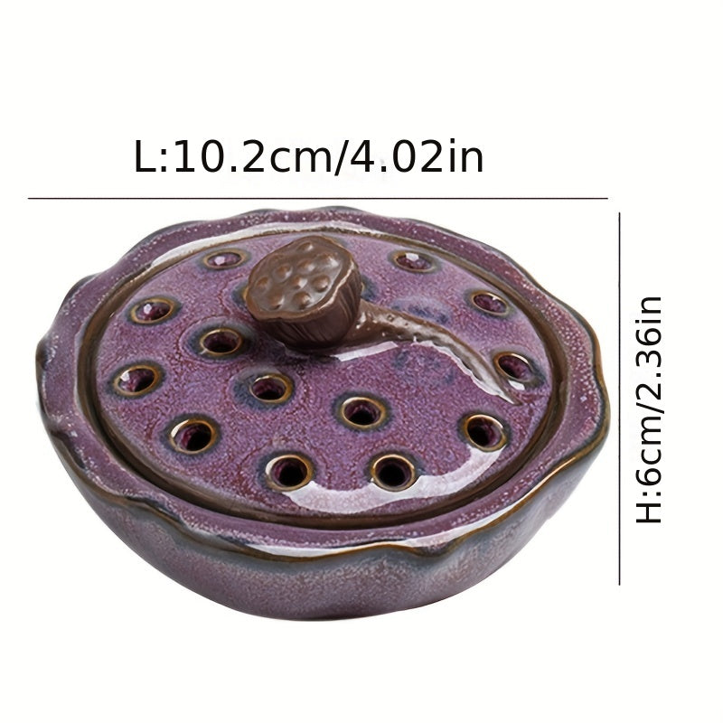 1pc Creative Treasure Pot Home Incense Stove Decoration- Perfect For Home & Office Aromatherapy, Yoga, Meditation, Tea Parties & Decor