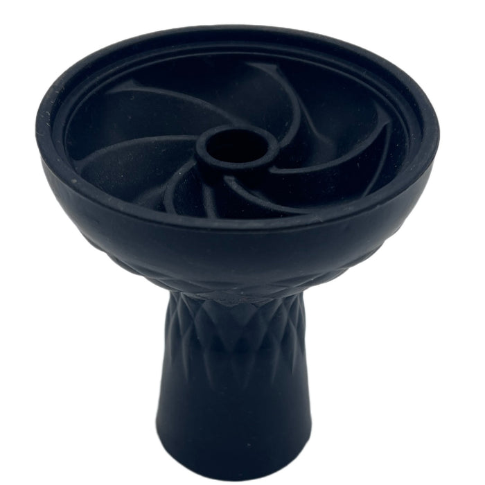 1pc Black Hookah Bowl - Silicone Shisha Head for Heat Management & Smoking Accessories