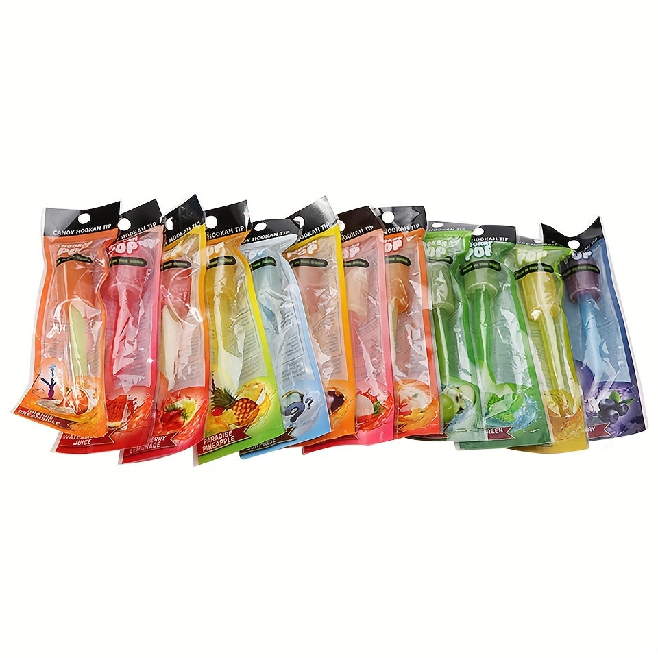 Glow in the Dark Jolly Hookah Tips - 5pcs Individually Wrapped Lollipop Shisha Accessories