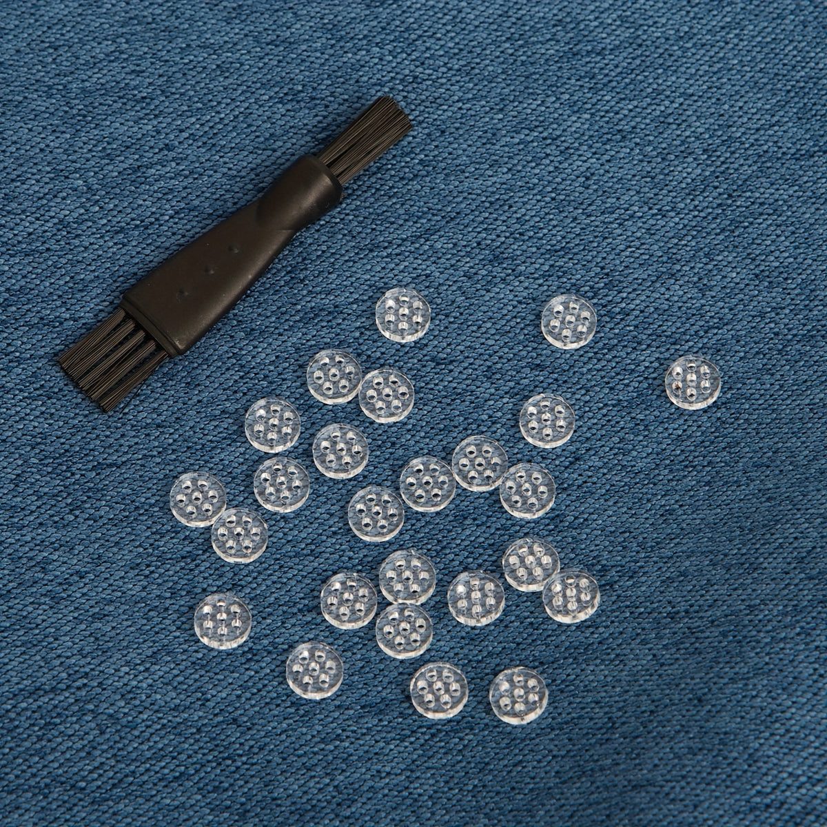 25pcs, 0.3'' Glass Daisy Screens For Pipes Glass Smoking Bowl-7 Honeycomb Holes For Glass Pipe Comes With 1 Brush