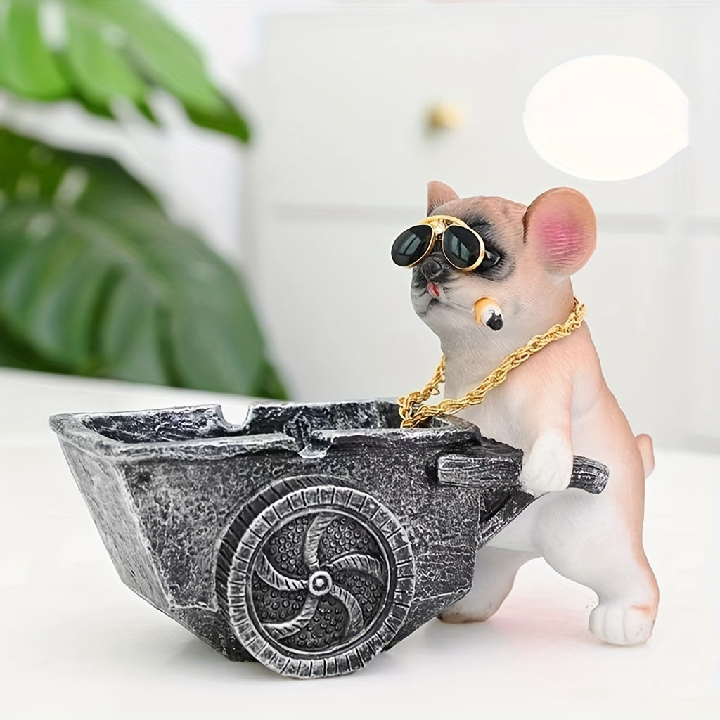 1pc Cute Cartoon Ashtray for Home and Office - Anti-Smoking Gift Decoration