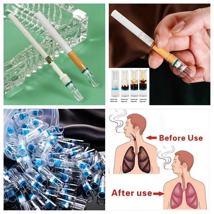 100pcs Disposable Transparent Smoking Filter: Keep Your Tobacco Clean & Enjoy a Smoother Smoke!