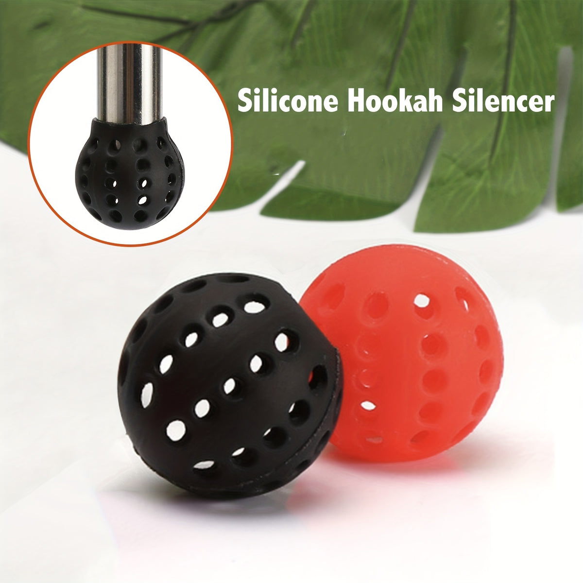 4pcs Hookah Silencer, Hookah Muffler Ball, Silicone Hookah Filter, Hookah Accessories, Smoking Acessaries