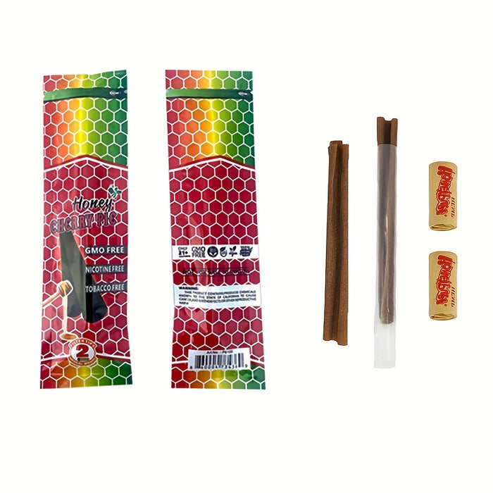 2pcs/bag, Rolling Paper, Fruit-flavored Cigar Paper With Tips, Rolling Papers For Cigarette, Cones For Smoking, Smoking Accessories