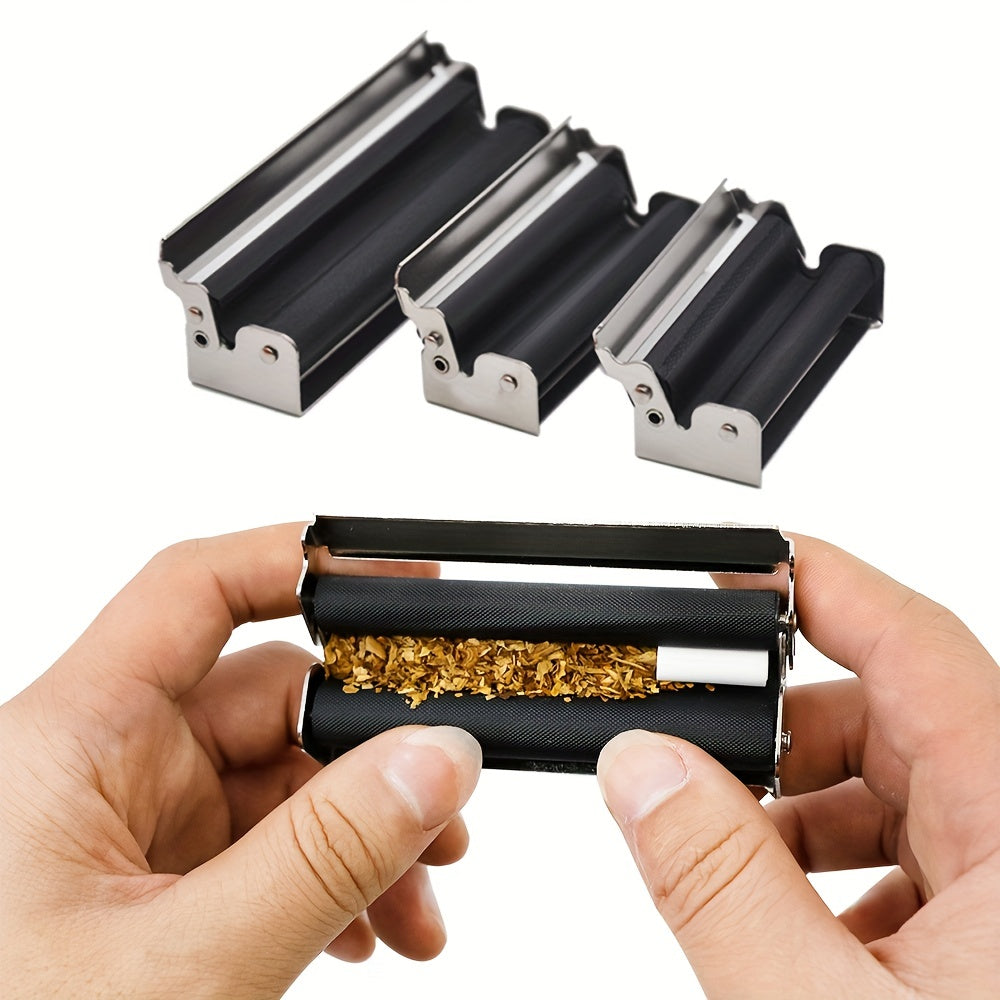 1pc, Rolling Machine, Metal Cigarette Roller, 70/78/110mm Black Manual Cigarette Rolling Tool, Portable Cigarette Maker Equipment, Smoking Accessaries