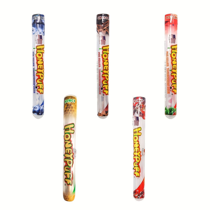 2pcs/tube, Explosive Flavor 78MM Transparent Paper Honeypuff Cone Formed Flare Rolling Paper