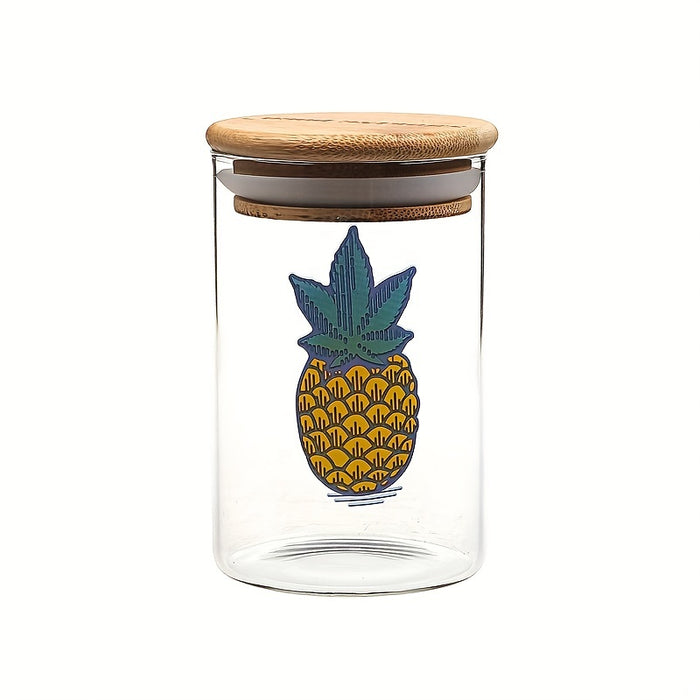 1pc, Glass Smell Proof Herbel Stash Container, Sealed Box, Storage Jar, Airtight Stash Jar, Smoking Accessaries