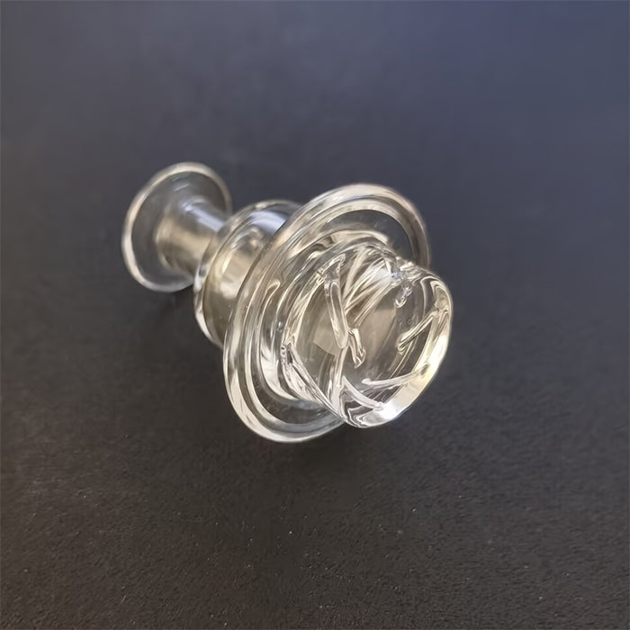 1pc Quartz Cyclone Glass Carb Cap Airflow Outlet For Banger Accessories