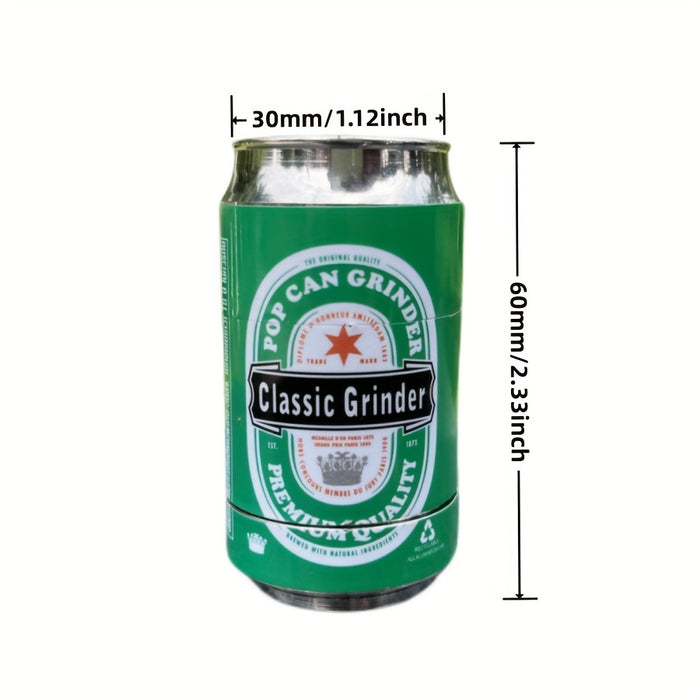 1pc, Creative Personality Grinder, Beer Bottle Metal Herb Grinder Smoking Accessories