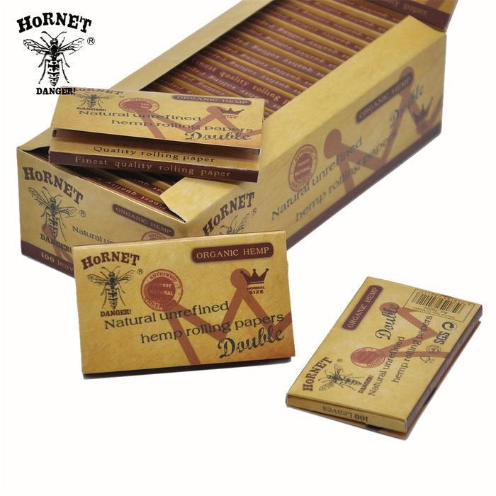 2/5/10booklets, Honeypuff Pre-rolled Cones (70mm), Tapered Paper With Tips On The Roll, Suitable For Regular Flavor Paper, Translucent Pre-Rolled Cones, Cigarette Paper, Hornet Natural Unrefined Rolling Paper, Cones King Size