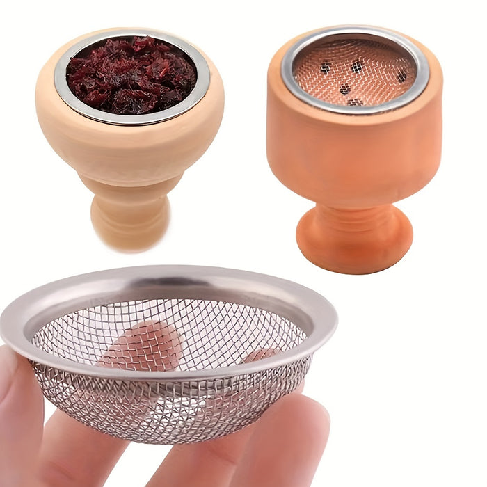 1/3pcs, Stainless Steel Hookah Filter Screen Shisha Bowl, Chicha Narguile Nargile Tobacco Sheesha Smoking Cigarette Accessories, Smoking Accessaries, Western Stuff Clearance