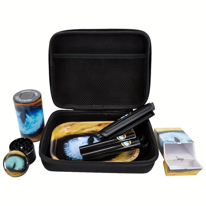 8pcs/set, Smoking Tool Set, Grinder, Smoking Grinder Tray, Cigarette Roller, Smoking Set, Smoking Accessaries