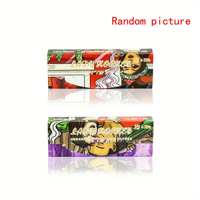 2/5booklets, 78MM LADY Brown Cigarette Rolling Paper + Brown Tips Paper, Smoking Accessories