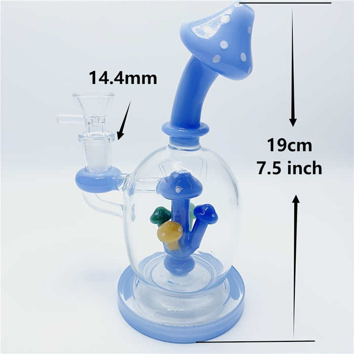 1pc, Glass Bong Water Pipe, Handmade Glass Water Pipe, Glass Stick Smoking Water Pipe, Smoking Accessories, Home Bar Party High Borosilicate Glass Hot Selling Explosive Style