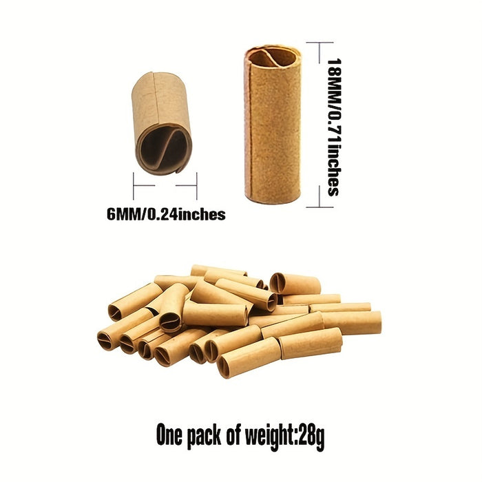 150pcs of 6mm Natural Unrefined Cigarette Filters - Perfect for Rolling Hand Cigarettes!