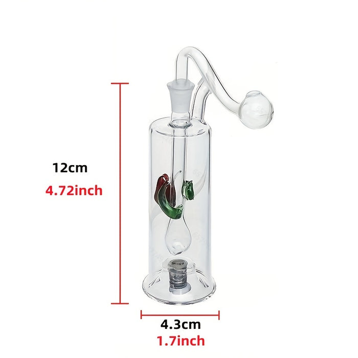 3pcs/set LED High Borosilicate Glass Bong Water Pipe LED Gradual Color Water Pipe