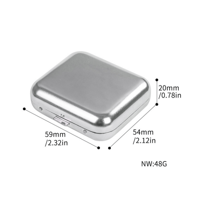 1pc, Mini Metal Ashtray Portable Small Ashtray Outdoor Portable Pocket Ashtray Creative Car Smoking Accessories