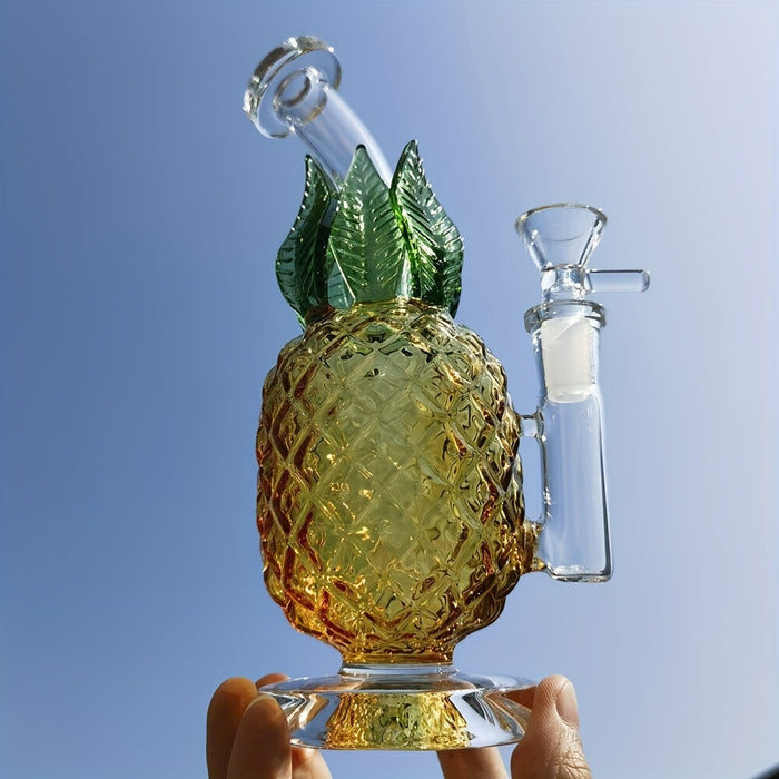 1pc, 20cm / 7.9 Inch Pineapple Glass Hookah (Yellow), Glass Stick Smoking Bong, Hookah Bong, Hookah Accessories, Tobacco Bong, Smoking Accessories, Weed Accessories, Home Bar Party High Borosilicate Glass Hot Selling Explosive Style