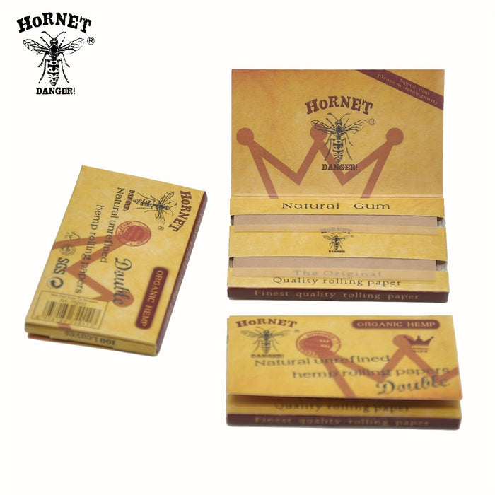 2/5/10booklets, Honeypuff Pre-rolled Cones (70mm), Tapered Paper With Tips On The Roll, Suitable For Regular Flavor Paper, Translucent Pre-Rolled Cones, Cigarette Paper, Hornet Natural Unrefined Rolling Paper, Cones King Size