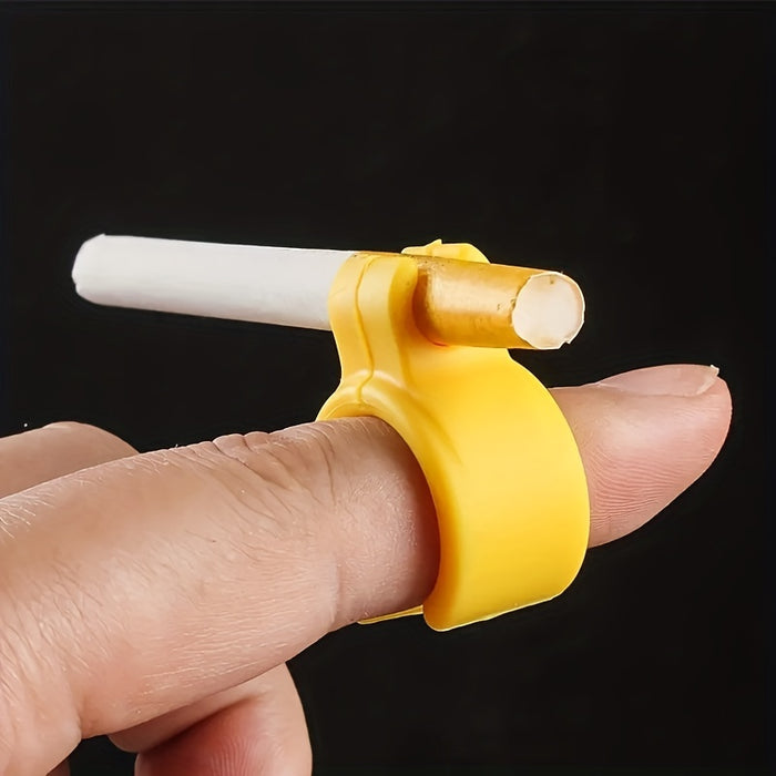 1pc Yellow Fingers Prevention Cigarette Holder - Keep Hot Hands Away from Smoking!