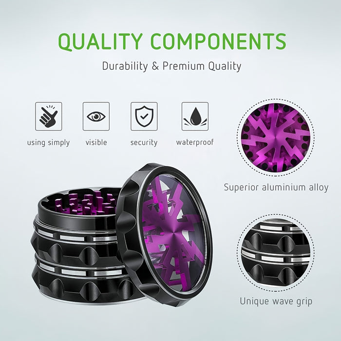 1pc Multisided Diamond-shaped Tobacco Grinder, Lightweight Tobacco Grinder, Diamond-shaped Tobacco Grinding Machine 2.5 Inches