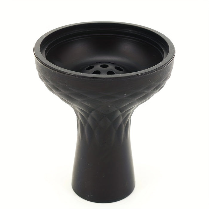 1pc, Silicone Bowl, 7-hole Silicone Bowl Shape Accessories, Perfect With Charcoal Holder