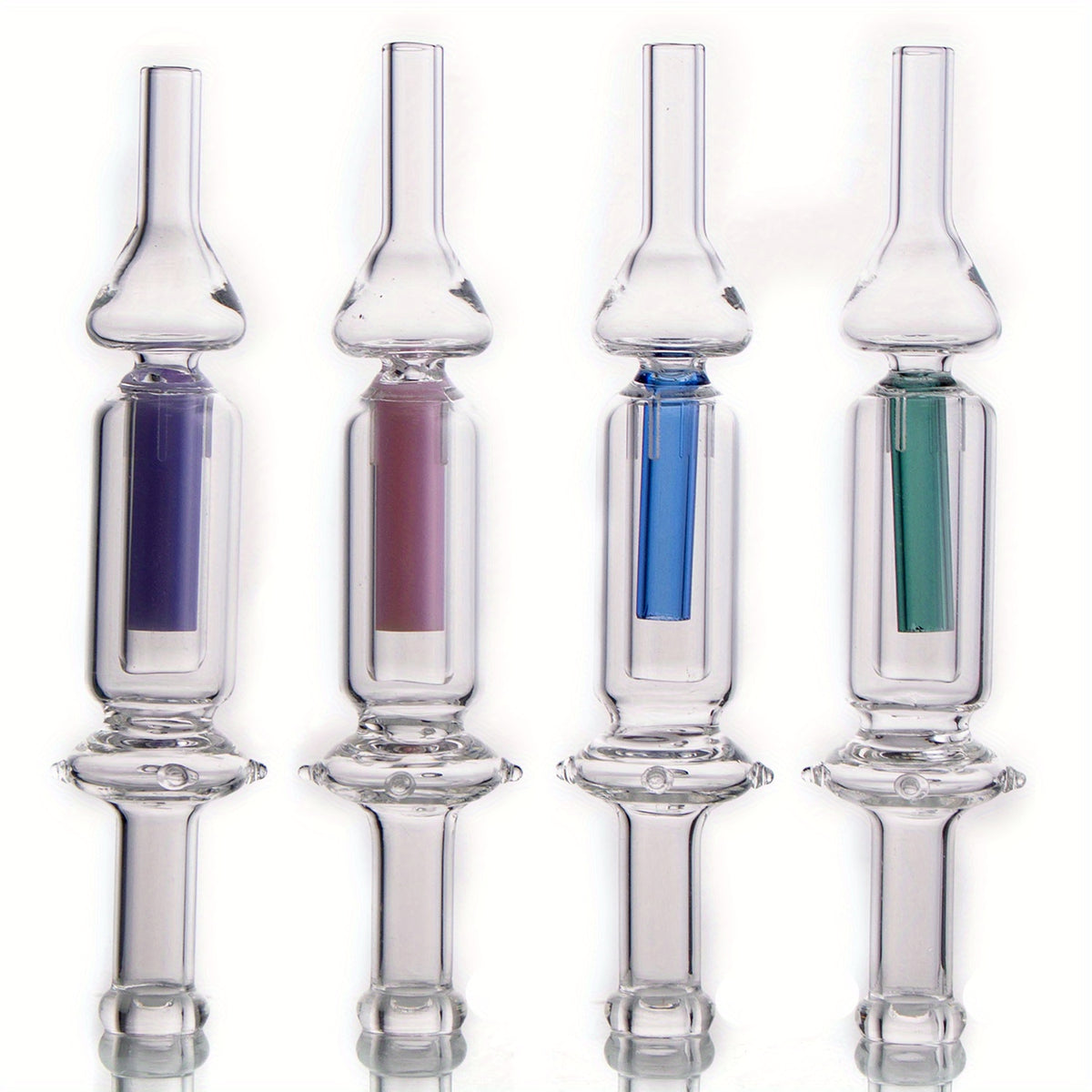 1pc, Nectar Collector Glass Colorful NC Kit Straw Oil Rigs Silicone Pipe Smoking Accessories Dab Rig Glass Water Pipe