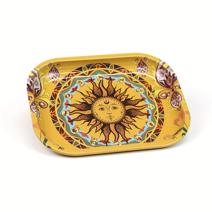 1pc Creative Pattern Smoking Plate Tray Rolling Tray Operating Plate Wake-up Tray Fruit Plate Thickened