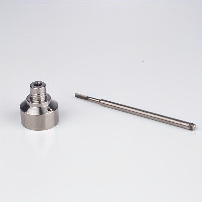 1pc, Stainless Steel Cap, Smoking Accessory, G2 Titanium Carb Cap Tool With Air Hole, Hookah Tool, Smoking Accessaries