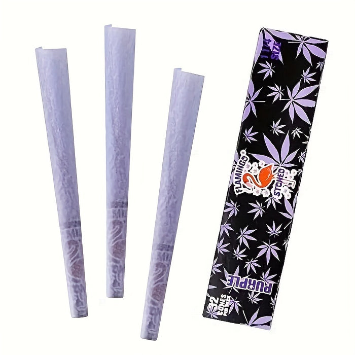 32pcs, Purple Pre Rolled Cones, Classic King Size Cones,3.07inches/78mm, Pre-Rolled Cones, Rolling Papers Cones, Rolling Paper With Tips, Purple Rolling Paper, Smoking Accessories Rolling Paper