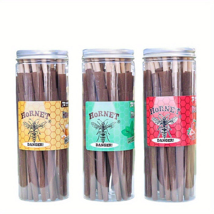 1can, Cigar Trumpet 110mm Cigar Rolling Paper 72 / Can, Pre Rolled Cones With Different Fruit Flavored, Smoking Accessories