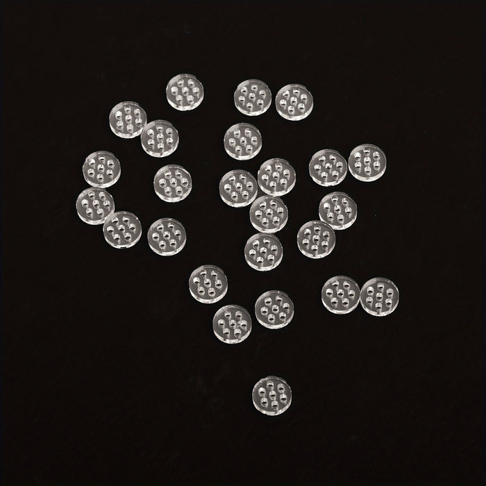 25pcs, 0.3'' Glass Daisy Screens For Pipes Glass Smoking Bowl-7 Honeycomb Holes For Glass Pipe Comes With 1 Brush