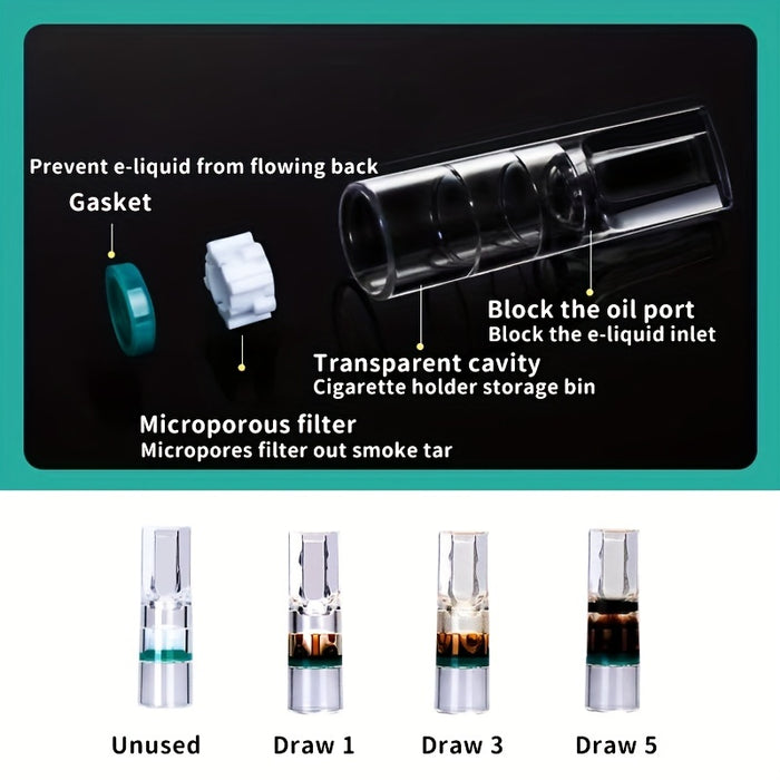 100pcs Disposable Transparent Smoking Filter: Keep Your Tobacco Clean & Enjoy a Smoother Smoke!