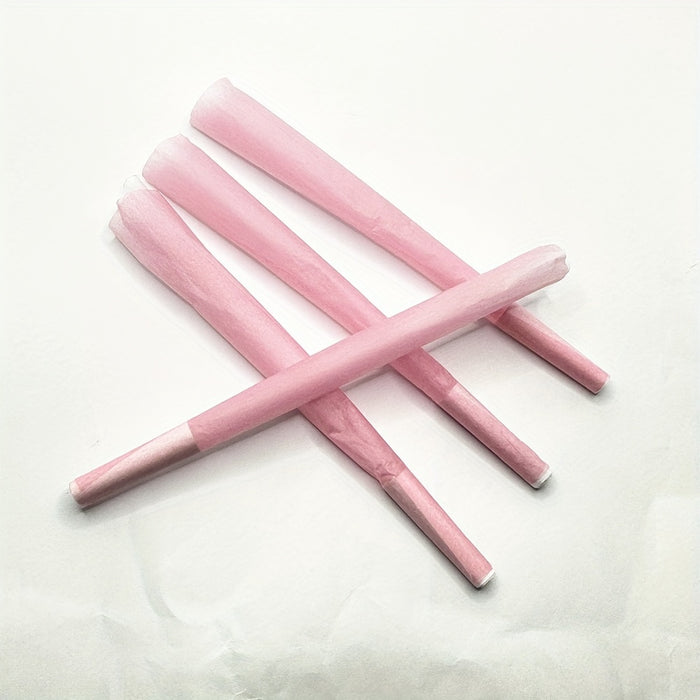 50pcs Pink King Size Pre Rolled Cone - 108MM Rolling Paper with Tips & Loader & Stick - Smoking Accessories