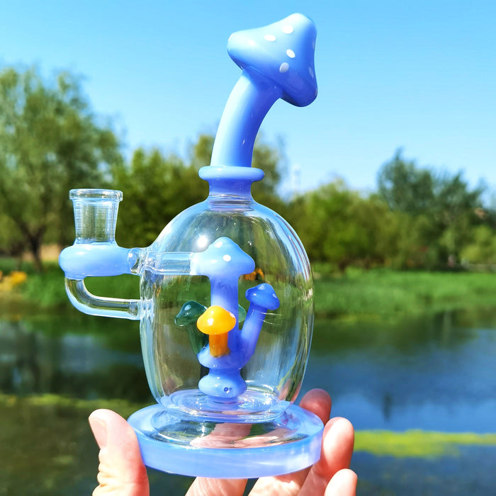 1pc, Glass Bong Water Pipe, Handmade Glass Water Pipe, Glass Stick Smoking Water Pipe, Smoking Accessories, Home Bar Party High Borosilicate Glass Hot Selling Explosive Style