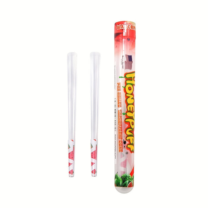 2pcs/tube, Explosive Flavor 78MM Transparent Paper Honeypuff Cone Formed Flare Rolling Paper