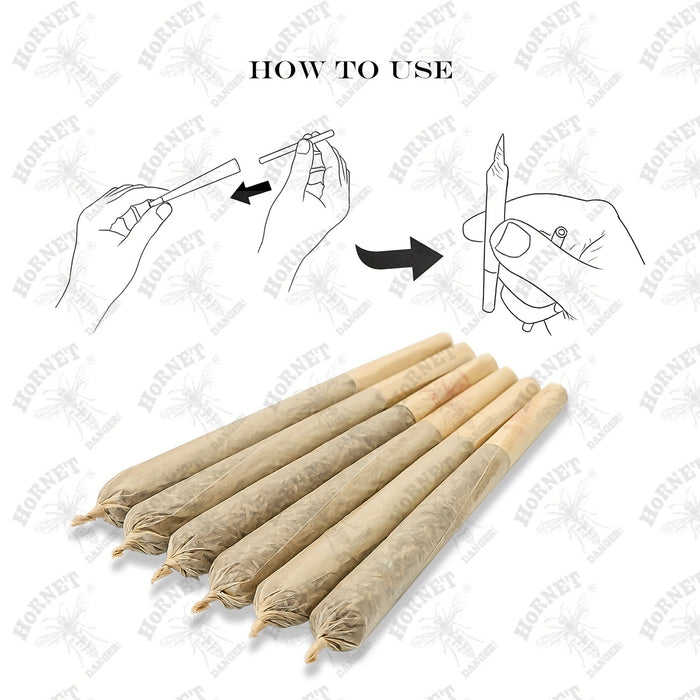 100pcs, Honeypuff Pre Rolled Cones (110mm/4.33inches), Tapered Paper With Tips On The Roll, Suitable For Regular Flavor Paper, Translucent Pre-Rolled Cones, Cigarette Paper, Hornet Natural Unrefined Rolling Paper, Cones King Size