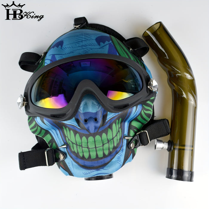 1pc Colorful Silicone Gas Mask Hookah, Multifunctional Hookah Pipe With Face Mask