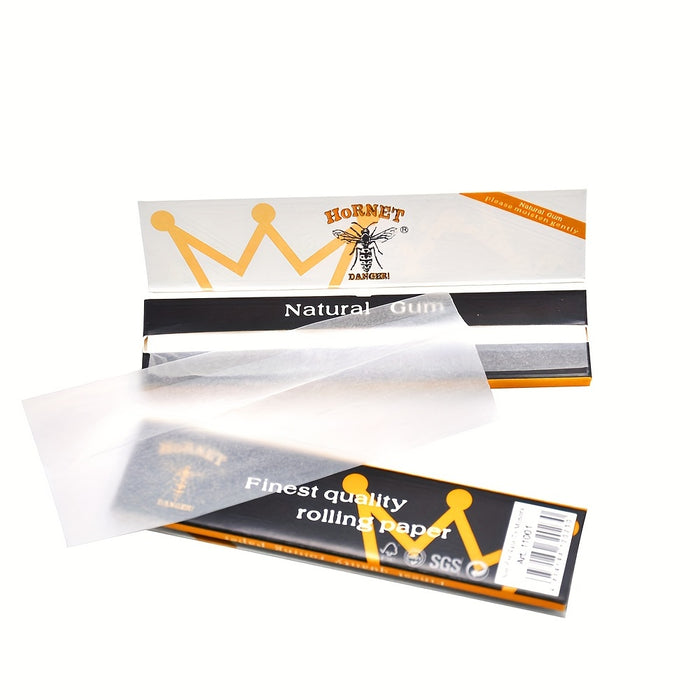 1/3 Booklets, Rolling Paper, Natural Linen Slow Burning Paper (110mm/4.33"), Tapered Paper With Tips On The Roll, Regular Grinder Flavor Paper, Translucent Pre-rolled Cones, Cigarette Paper, Hornet Natural Unrefined Rolling Paper, Smoking Accessories