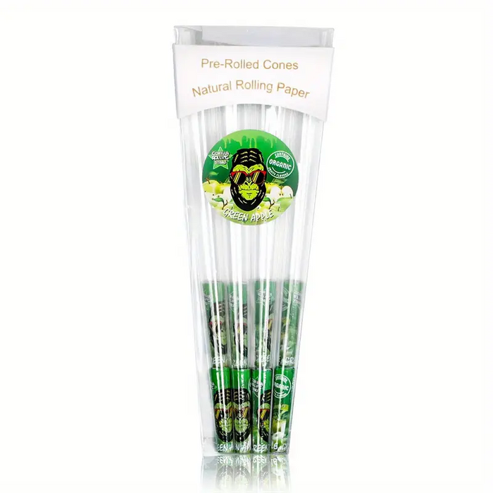 8pcs, GRS Gorilla Series, 110mm Trumpet Empty Tube, Flavor Pre Rolled Cone Paper Rolling Paper