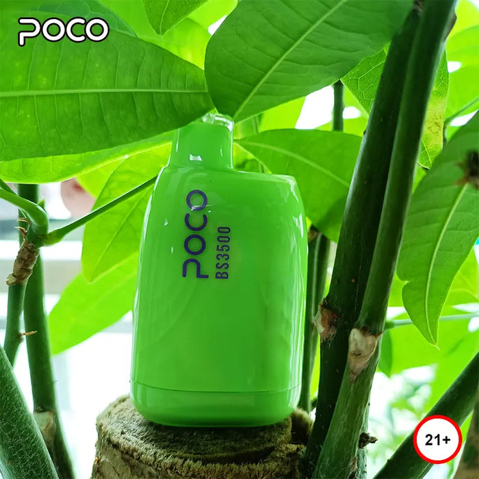 2Pcs Original electronic cigarette POCO BS3500 Vape Disposable Prefilled 10.5ml Pod 3500 Puffs 1500mah Mesh coil disposbale vapes Puff ship from America warehouse