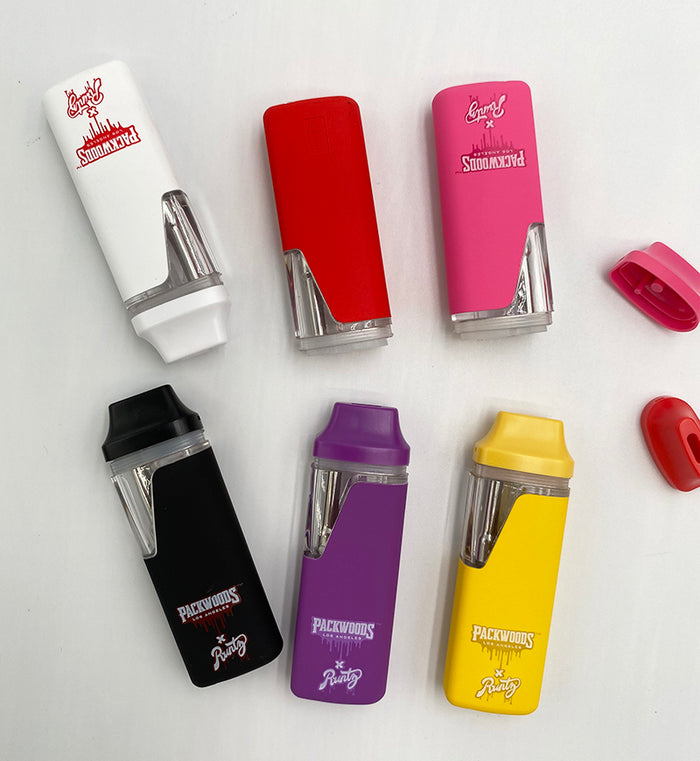 5Pcs Packwoods X Runtz Packwood Disposable Vape 1ml Pod 380mAh Device Rechargeable Battery Empty Vapes Pen